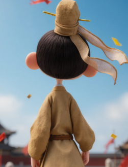 Kling character reference from multiple angles with a text scene